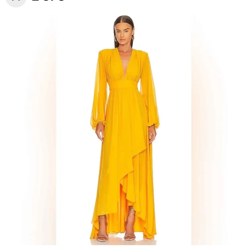 NWT Michael Costello x REVOLVE Kerry Gown in Marigold